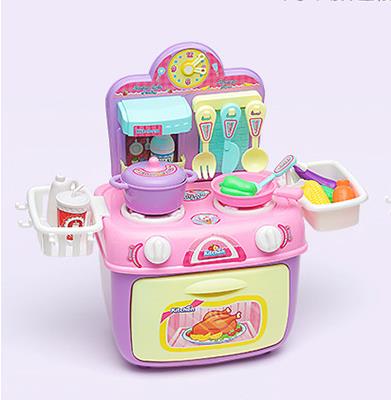 44 cm Kitchenette Diner Playset,15 Pcs Child Classic Play imitate chef Kitchen Sets.: Purple 