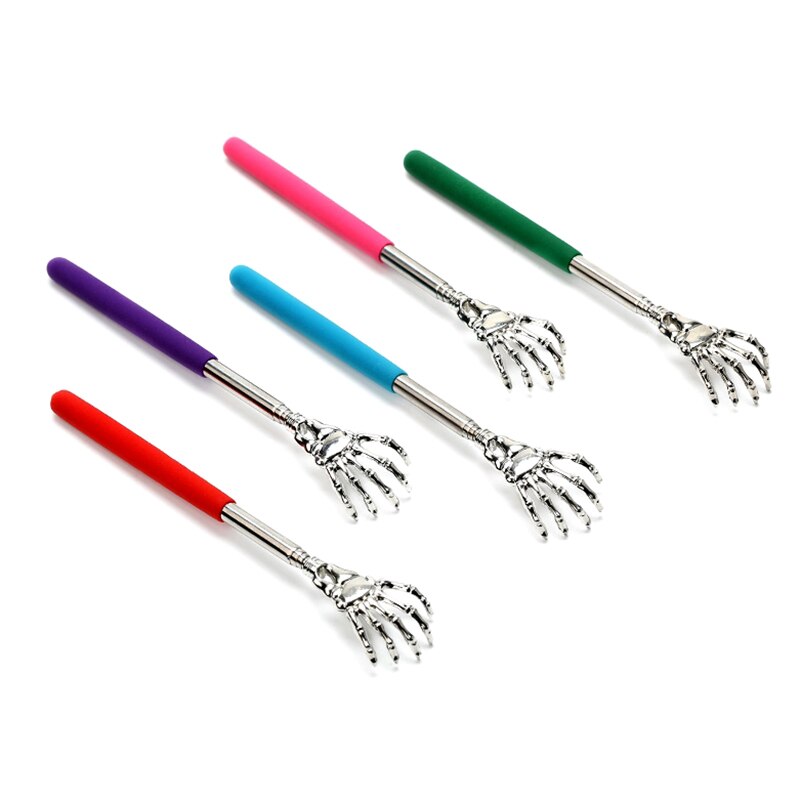 1pc Adjustable Back Tickling Scratching Backscratcher Massager Five Claw Itch Device Back Scraper Telescopic Health Care