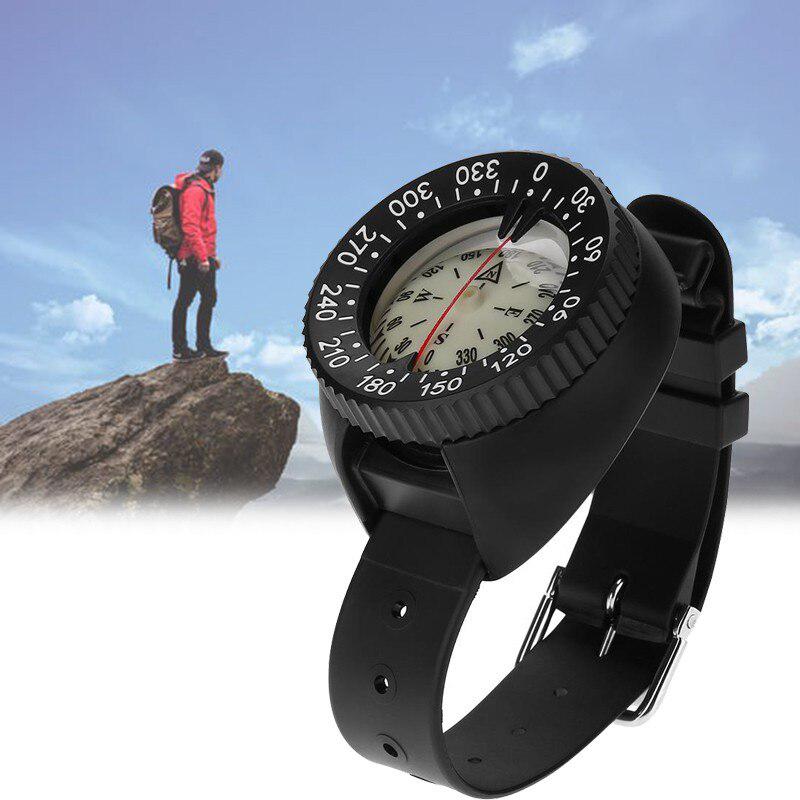 Duiken Kompas Waterdicht Noctilucent Display Horloge Kompas Op Voor Water Sport Scuba Zwemmen Snorkelen Kompas Gids