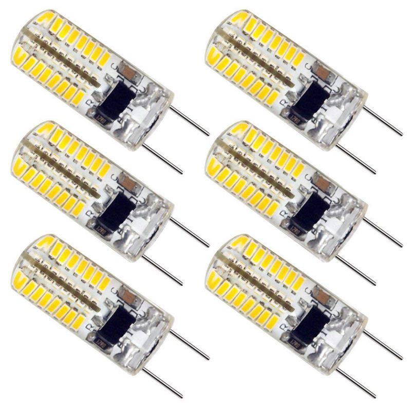 G8 LED Bulbs, Dimmable 110V 3W Warm White 3000K, 64 X 3014 SMD Energy Saving Light Bulbs (20W Halogen G8 Led Bulb Equivalent) fo: Default Title