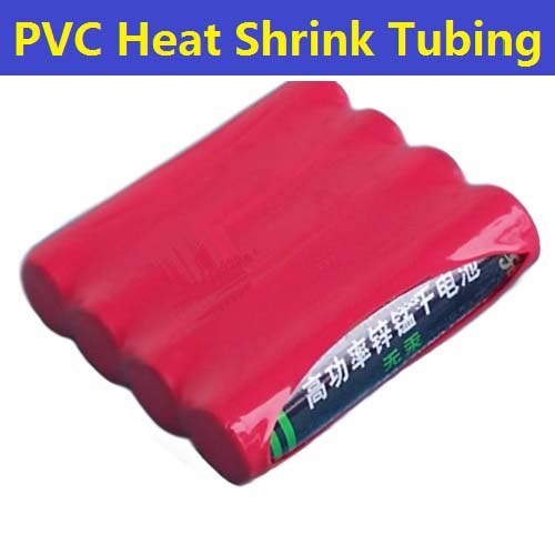 Tubo retráctil de PVC de 55mm de diámetro 35mm (envoltura de batería AAA) de -2 metros