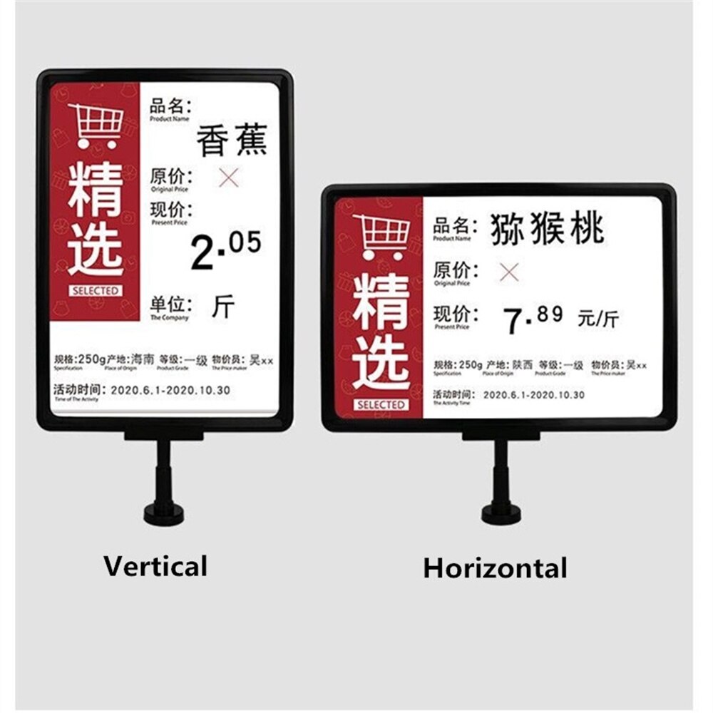 A4 Plastic Teken Houder Display Frames 8.5X11 Papier Foto Stand Dubbelzijdig Tafel Top Menu Document Houders stand