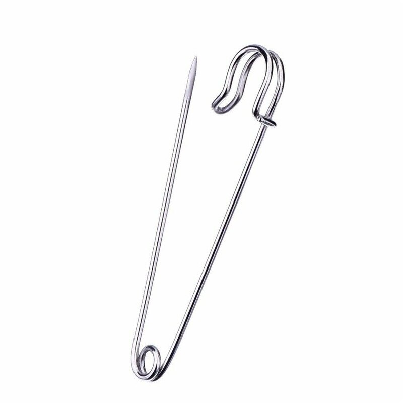 50mm Strong Heavy Duty Large Safety Pins For Craft Jewelry Laundry Bag Blanket