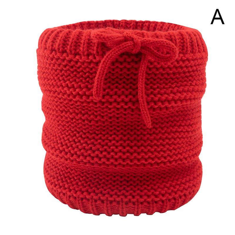 Winter Bib Warm Scarf For Knitted Solid Color Cotton Women Scarf Neck Scarves Comfortable Soft High Knitting Qualit O0Y2: A