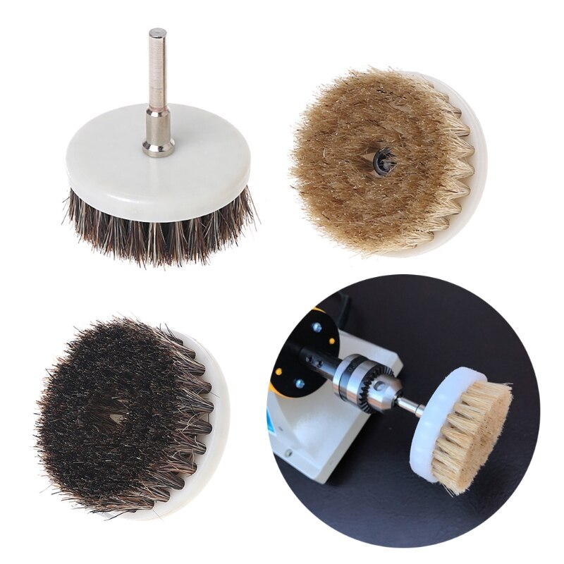 60mm Drill Powered Scrub Heavy Duty Cleaning Brush With Stiff Bristles Tools