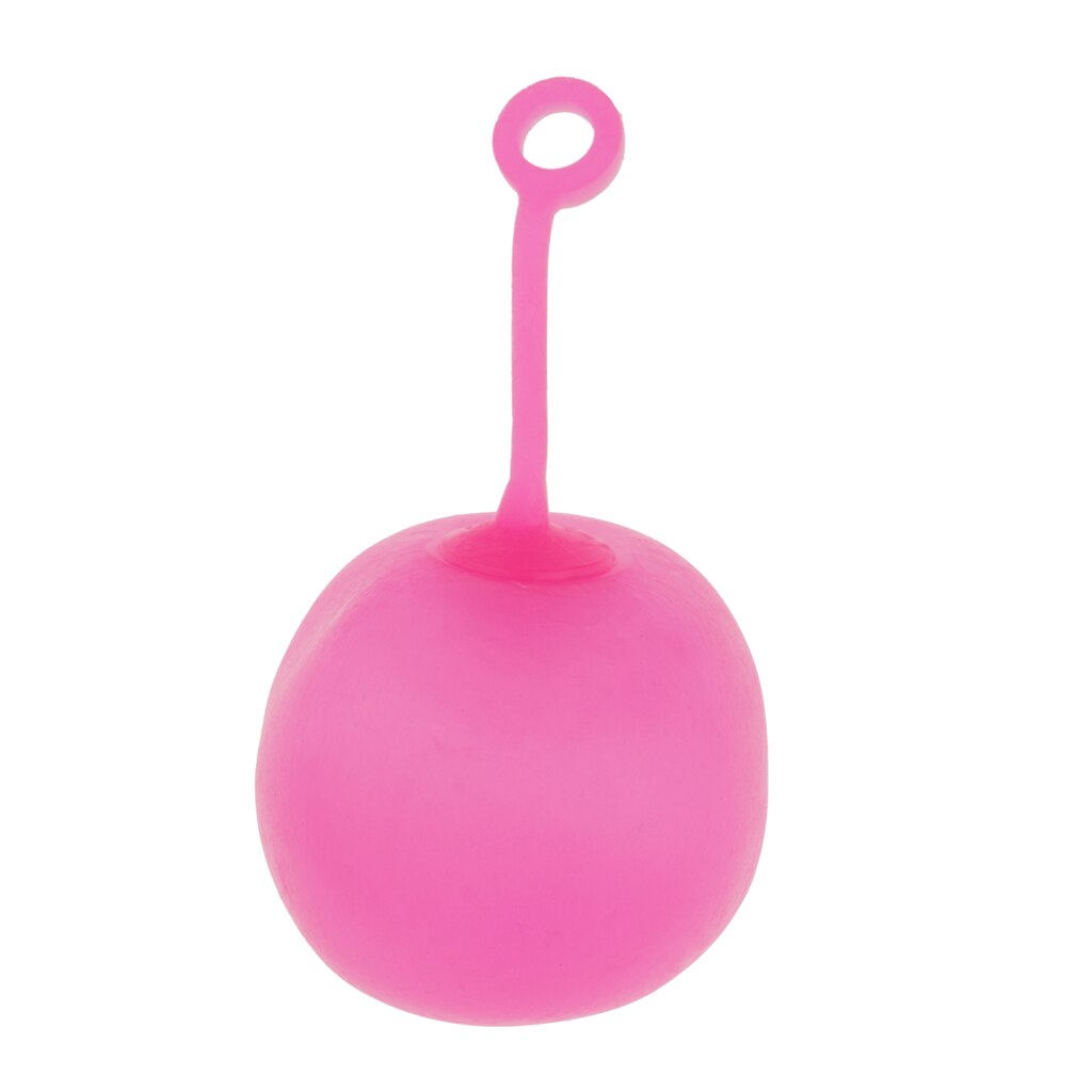 Stretchy Bounce Ball TPR Balloon for Children Toys Blow to 30cm S: Red S