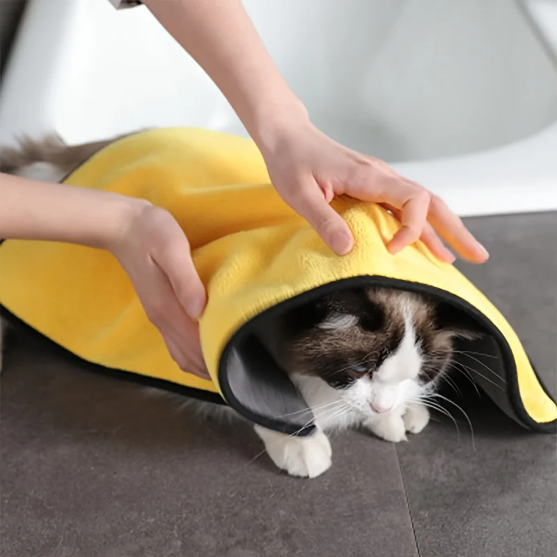 Super Soft and Absorbent Pet Towels - Perfect for Cats and Dogs Dog Accessories Dog Bath Towel Asciugamani Da Bagno