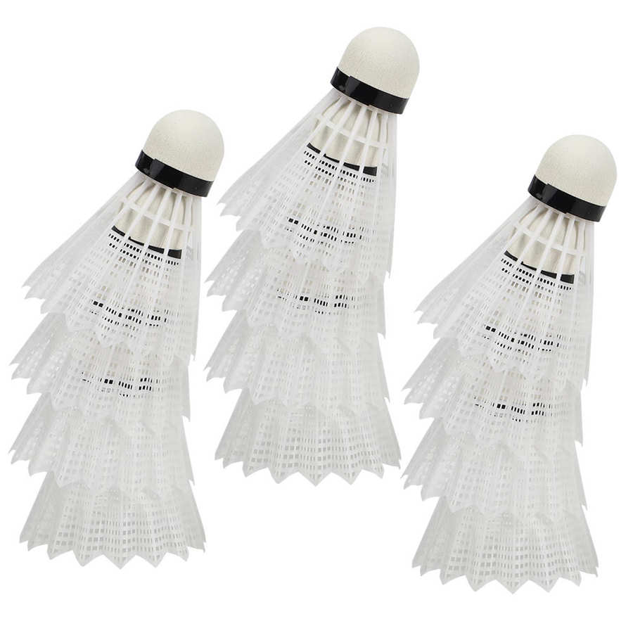 12PCS Advanced Nylon Feather Sports Badminton Composite Cork Ballhead Training Shuttlecock sports accessories