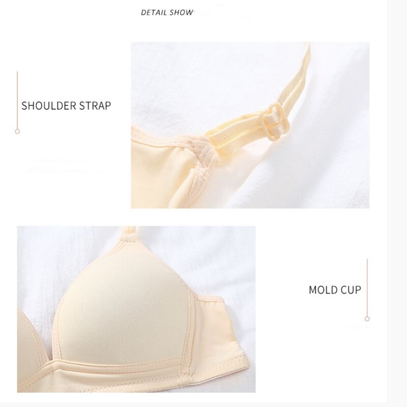 Raining Bras for Girls Wireless Thin Cup Bra Comfortable Teenage Underwear Kids Bras Young Children Girl Student Bras