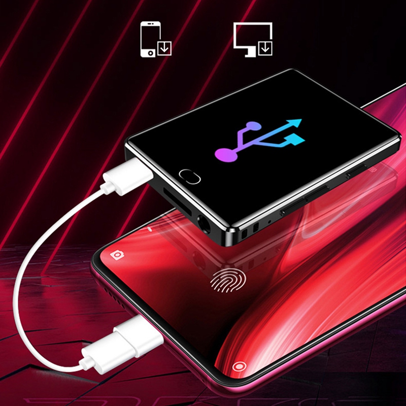 2.5 -zoll  mp4 musikplayer mit vollbild-bluetooth-funktion, externem, verlustfreiem klang dank zinklegierung und  mp4 tasten zur bildschirmsteuerung