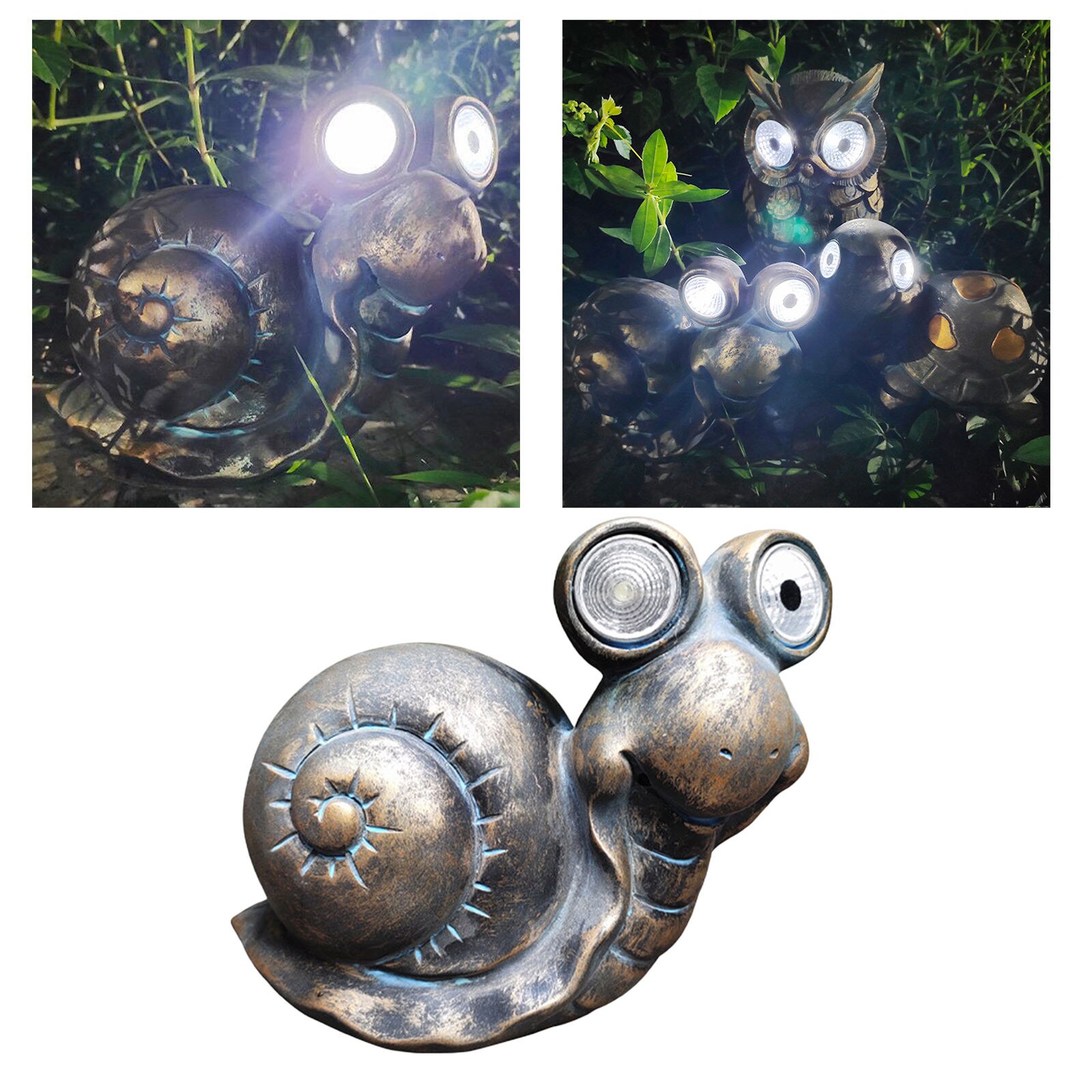 Kreative Garten Ebene Solar--angetrieben Licht Garten Dekoration Haushalt Rasen Weg Ornament Energiesparende: Snail