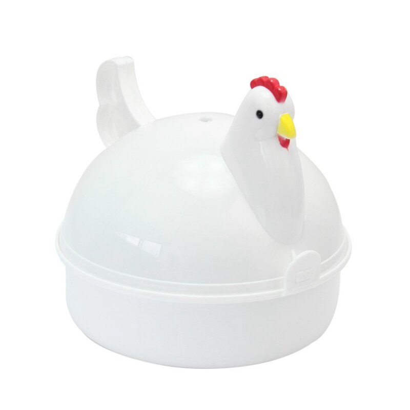 Kyllingformet miniwave-eggekoker til 4 egg