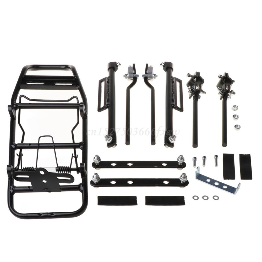 Disc Brake Aluminum Alloy Bicycle Rear Rack MTB Foldable Bikes Pannier Carrier Bag Luggage Shelf R9CE