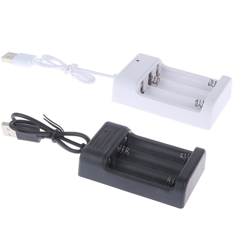 USB Plug Charger DC5V 1A 1.2V 3 Slot AA/AAA Rechargeable Battery Charger Adapter