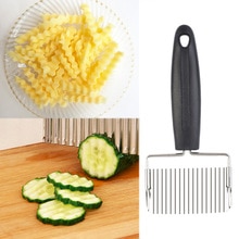 Cooking Accesor Portable Potato Wavy Slicer Kitchen Dough Knives Vegetable Fruit Cutter Cooking Accessories Tools Kitchen Gadget
