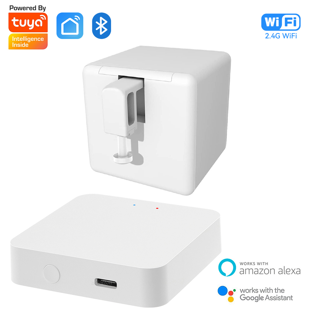 Tuya Bluetooth Smart Fingerbot Schakelaar Bot Knop Pusher Afstandsbediening Smart Home App Voice Control Voor Alexa Google Assistent: Combination2