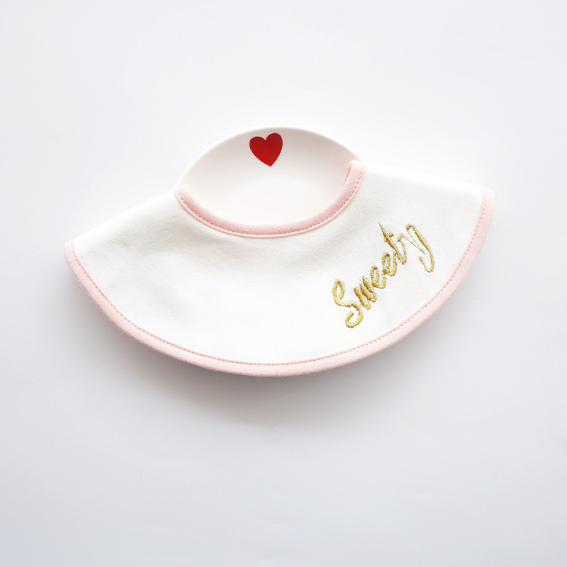Koreaanse Stijl Ronde Baby Meisjes Slabbetjes Kwijlen Speeksel Handdoek Leuke Boog Nep Kraag Draaibare Kwasten Burp Doek Baby Dingen: 9