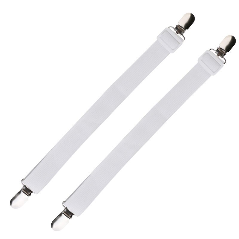 Tirantes de tiras de sábana ajustables, soporte de colchón cruzado triangular, blanco: 1