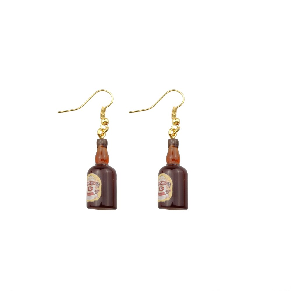 Alcohol Earring Voor Vrouwen Hars Leuke Oorbellen Kinderen Handgemaakte Sieraden Diy: 3