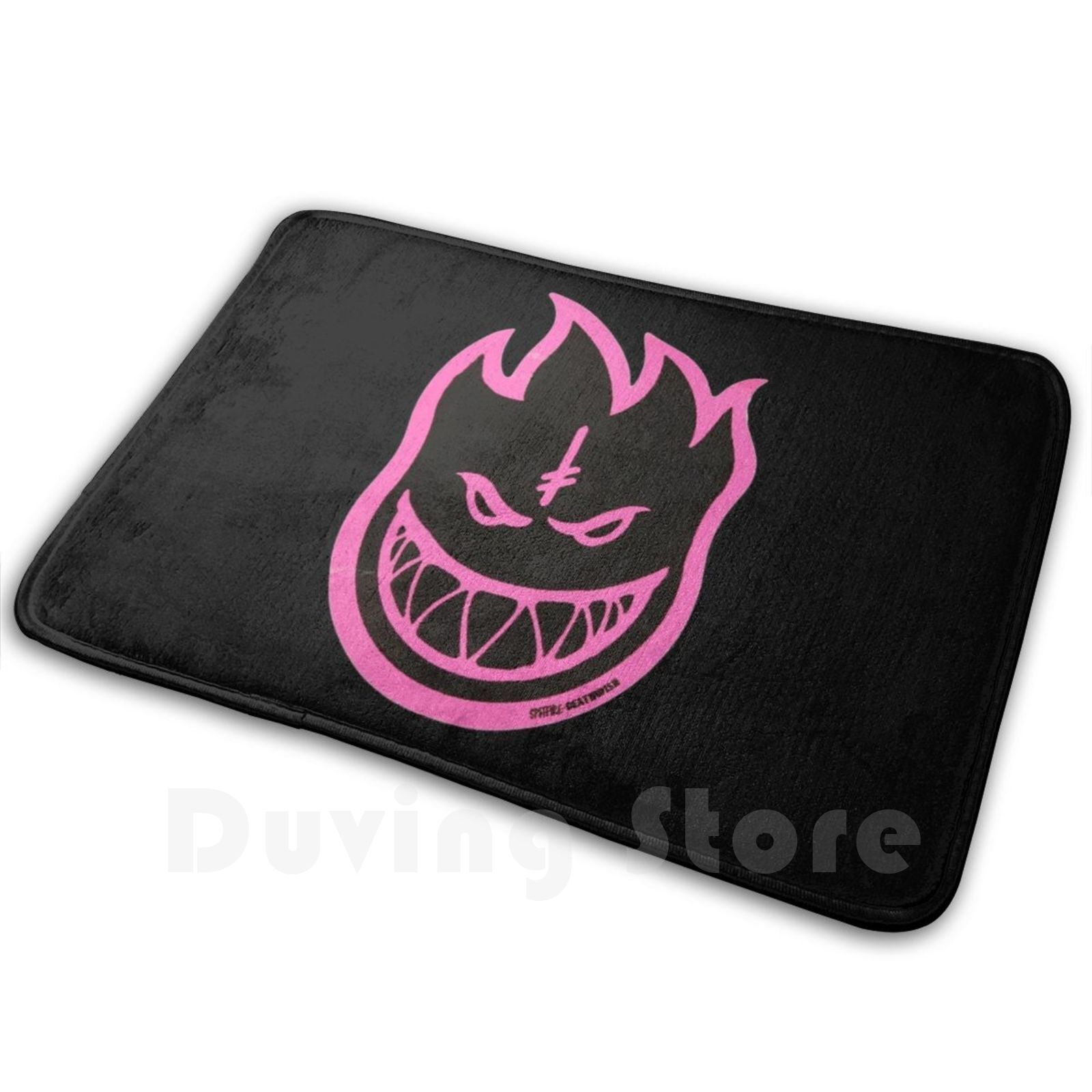 Tapis Spitfire X Deathwish rose, coussin doux, roues Spitfire, skateboard: 40 cm x 60 cm