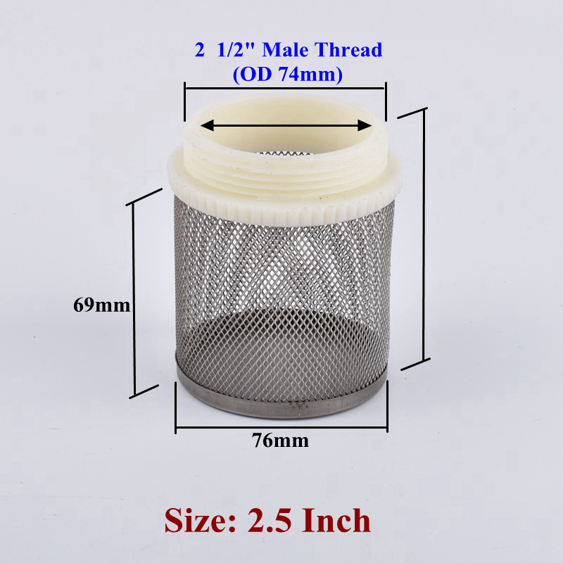1/2"-4" 304 Stainless Steel Filter Screen Aquarium Fish Tank Water Pump Inlet Filter Agricultural Water Saving Irrigation Filter: Blue / 1/2''