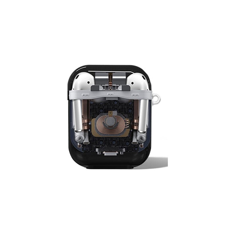 Silikone taske til airpods pro til airpods 1/2 /3 bluetooth øretelefon udskrivning adskille mønster beskyttende taske tilbehør: Til airpods 1 2