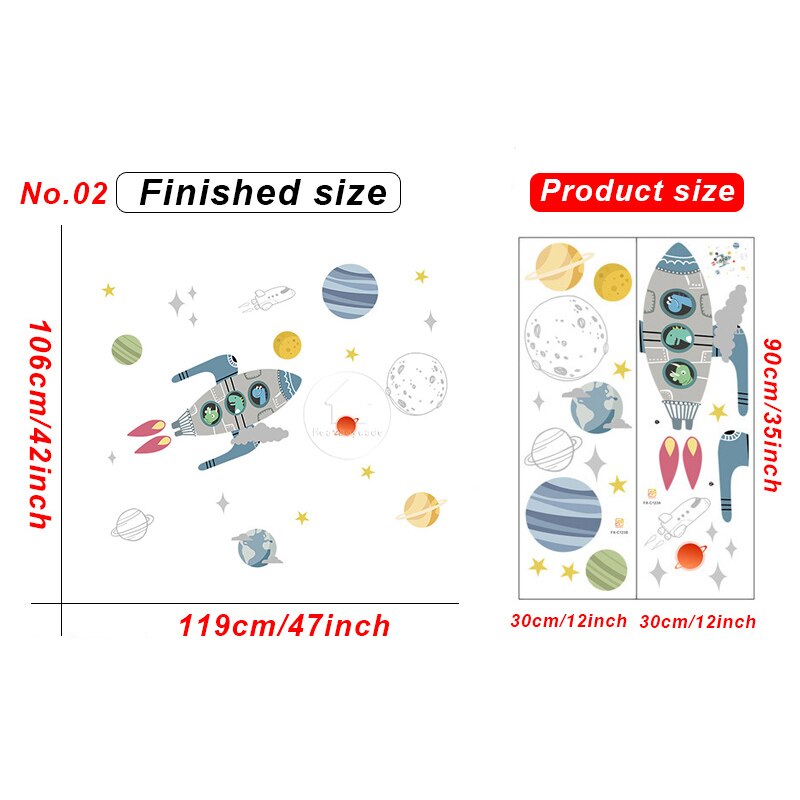 10 styles Cartoon Airplane Wall Stickers for Children Bedroom Kids room Wall Decor Nursery Wall Decoration PVC Sticker: No.02