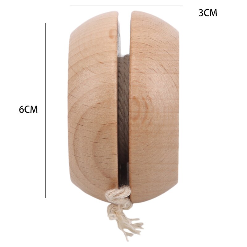 Wooden Yoyo Toy Yo Yo Toy For Children Yoyo Ball Party Favors Windmill Floret Pattern For Kids