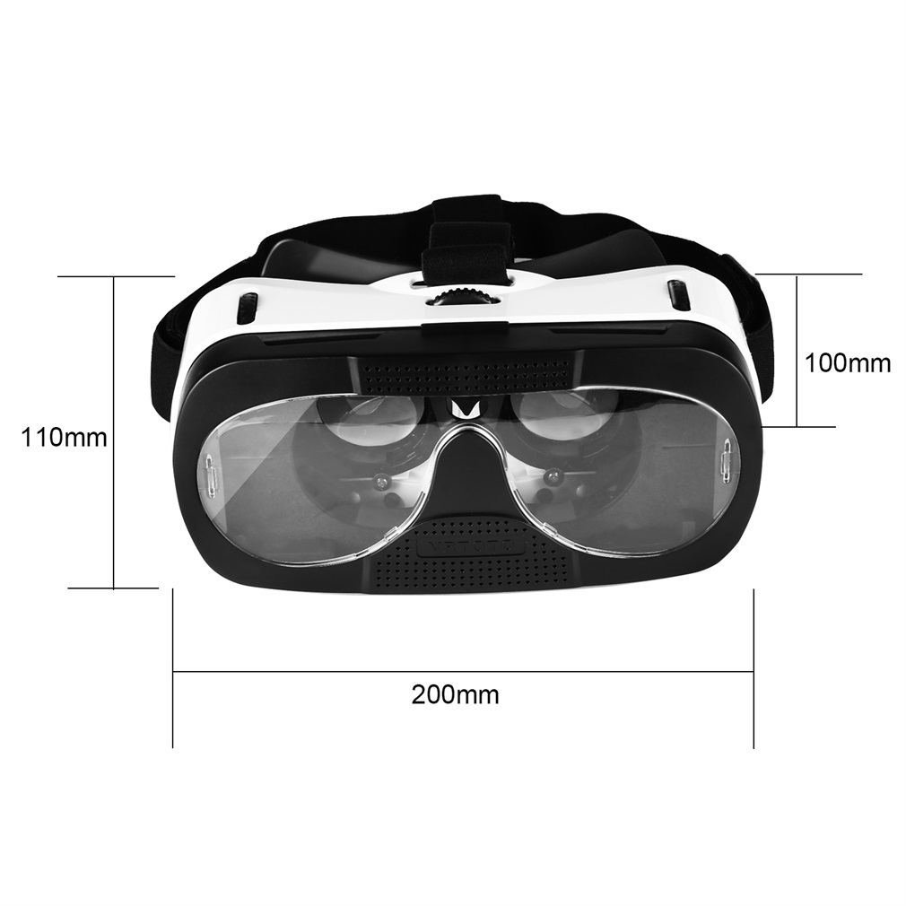 Blu-stråle glass linse 3d vr briller virtuell virkelighet headset film søle anti-ultrafiolett anti-svimmelhet bedre termisk