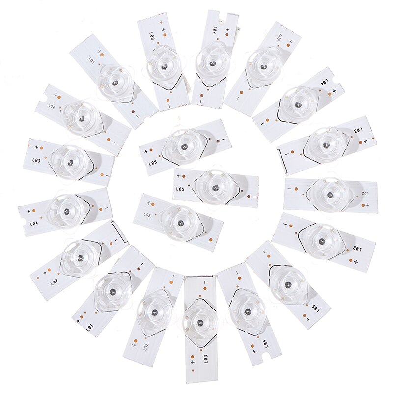 Perles de lampe de 3V 6V SMD avec le filtre optique de lentille pour l'outil de réparation de TV de LED de 32-65 pouces