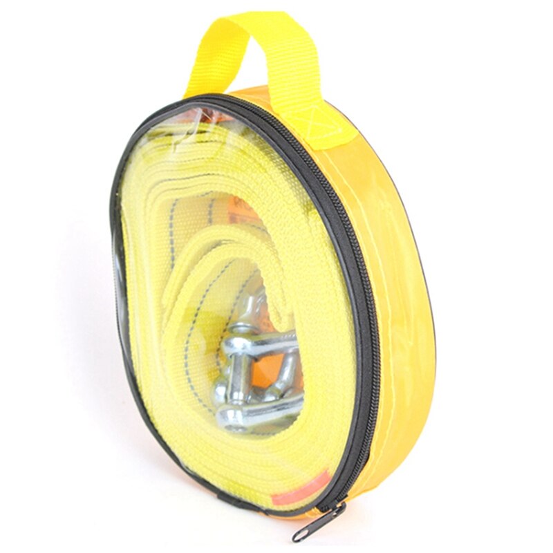 4M 5Tons Car Van Tow Rope Hook Heavy Duty Road Recovery Pull Towing Strap with U Nuts Fixings Panel Speed Fasteners M8