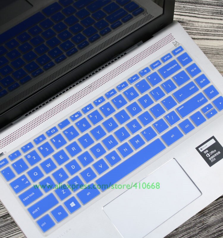 Housse de protection de clavier en Silicone pour ordinateur portable HP Pavilion x360, avec écran tactile 2 en 1, 14 pouces, 14M-BA011DX 14M-BA013DX 360: Blue