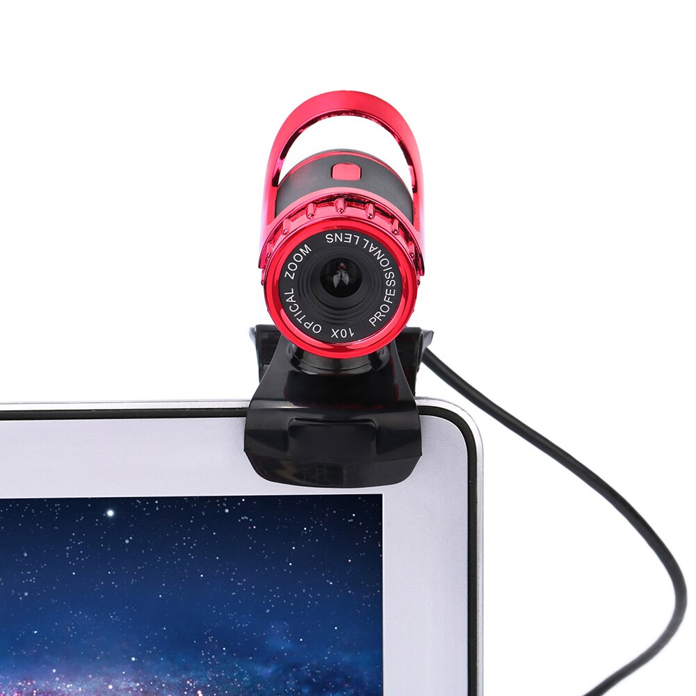 USB 2.0 Web Cam Camera Webcam with Microphone for PC Desktop Computer Laptop built-in microphone good sound absorption