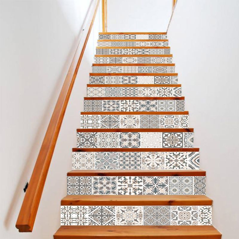 13pcs/set 3D Stair Riser Floor Stickers Waterproof Removable Self Adhesive DIY Stairway Decals Murals Home Decor: 51