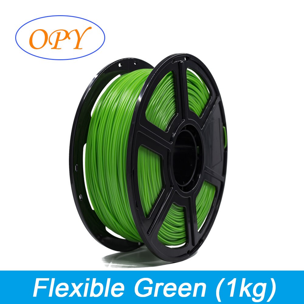 3D Filament Tpu elastyczny 1.75 Mm materiał do drukowania nici natura kolory czarny 0.5Kg 1Kg 10M 100G próbka: ŻÓŁTY-ZIELONY