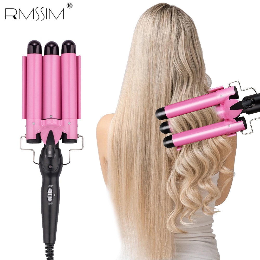 Curling Iron Ceramic Triple Barrel Hair Curler Heating Curlers For Curl Styler Hair Styling Tools Wand Airwrap