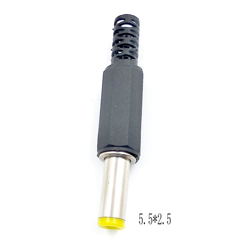 5Stck 2,5*0,7 3,5*1,3mm 4,0*1,7mm 4,8*1,7mm 5,5*2,1mm 5,5mm X 2,5mm Männlich Jack DC Energie Steckdose Jack Adapter Adapter Stecker: 5.5-2.5 5Stck