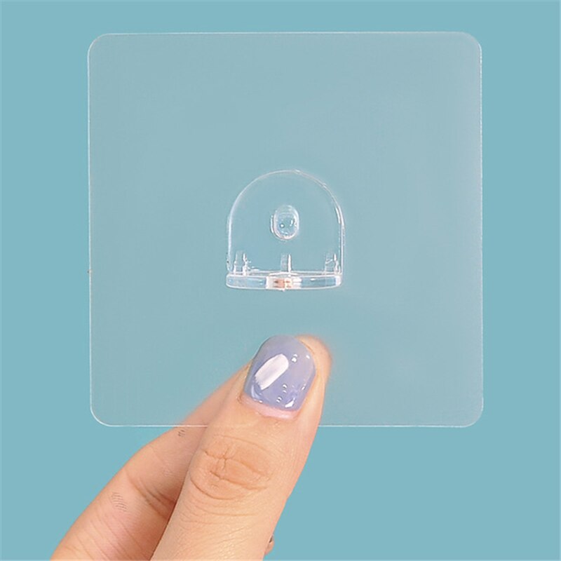 10PC Transparent Punch-free Layered Partition Bracket Triangle Bracket Support Shelf Right Angle SupportPaste ScrewHook