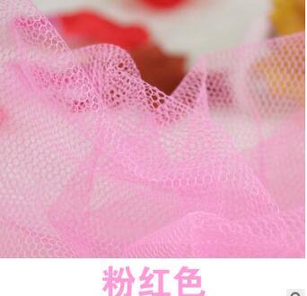 10Yards 150cm Soft Tulle Mesh Lace Fabric Wedding Dress Cloth Netting Mosquito Net Solid Color Pettiskirt Veil Ball Gown Tutu: Light Pink