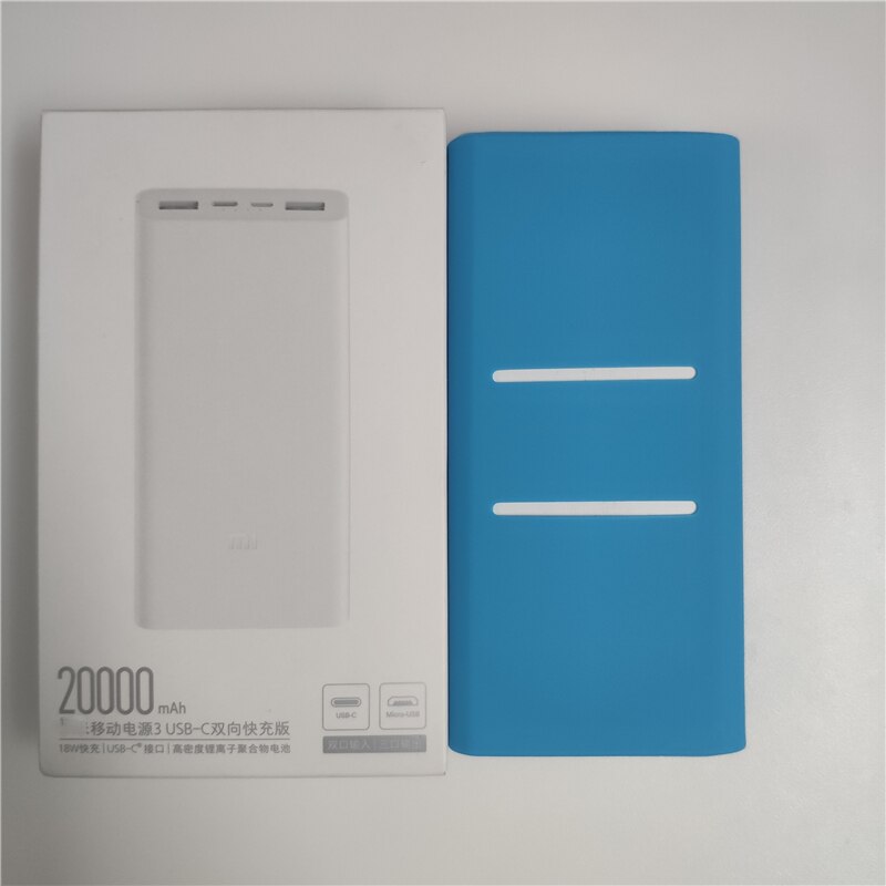 Case For Xiaomi Power bank 20000mAh 3 PLM18ZM 18W 2-Way Quick Charging USB C Portable Mi Powerbank 20000 external battery