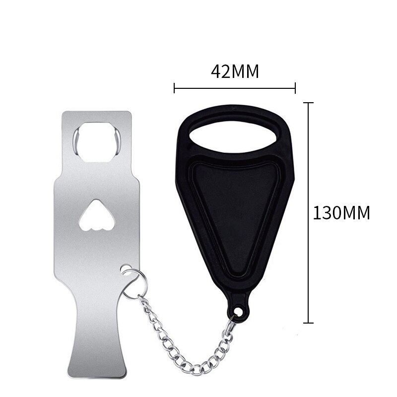Tragbares Türschloss, Edelstahl Türkette Tür Lock Kette Sicherheitskette Kettens