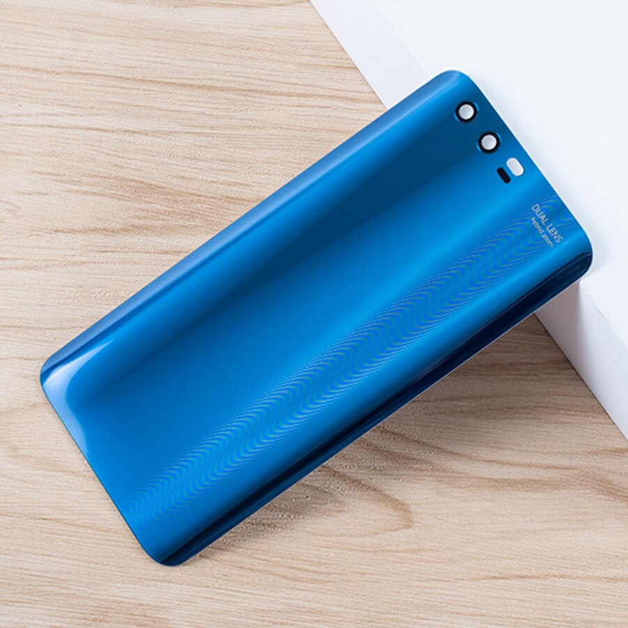Muokattu ilman logoa huawei honor 9 :lle takalasikansi akun luukun kansi takakotelon paneelin vaihto+tarra