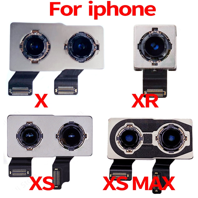 Originele Voor Iphone X Xr Achteruitrijcamera Flex Kabel Lint Belangrijkste Camera Module Voor Iphone Xs Max Back Camera Vervanging reparatie Onderdelen