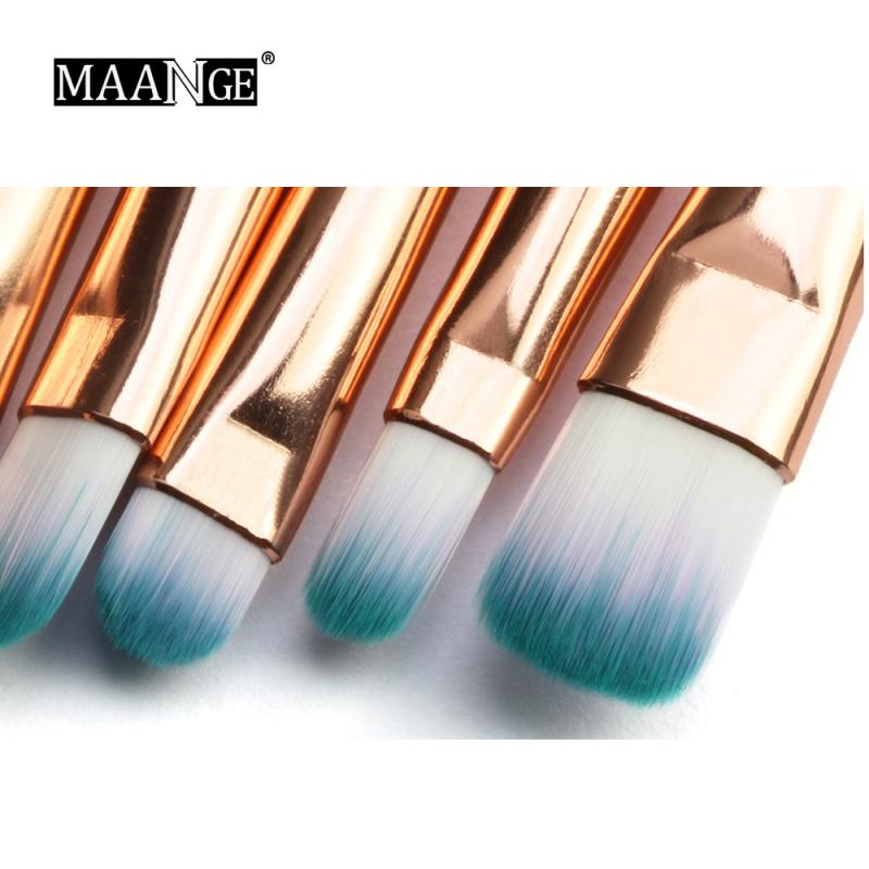 Portátil 10 unids/set maquillaje de ojo cepillo de sombra delineador frente Kit de herramienta de las mujeres ojo maquillaje cosméticos