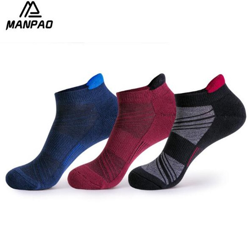 5 Pairs Mannen Sport Sokken Manpao MP-M624 Basketbal Sokken Nylon Slipper Sokken Outdoor Running Sokken