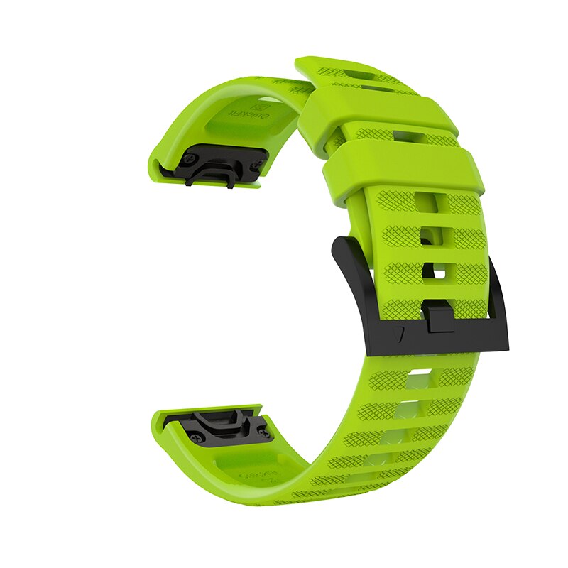 22mm 26mm Quick Release Silicone Strap For Garmin Fenix 7 7X 6 6X 5X/Fenix 3 3 HR Smart Watch Band For Garmin Forerunner 945 935: Green / 22mm