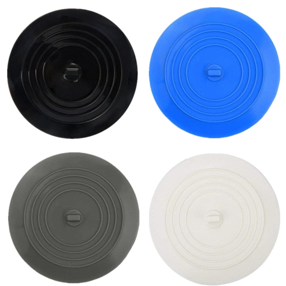 1 Uds. Tapón moderno de silicona para bañera tapón de desagüe tapón para el pelo cubierta plana accesorios de baño y xs