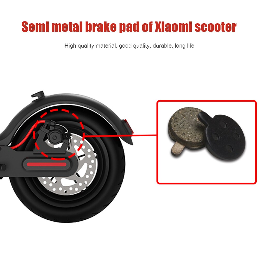 1 paire de plaquettes de frein à disque en métal pour Scooter électrique Xiaomi M365 Pro, pièces de rechange, plaques de Friction