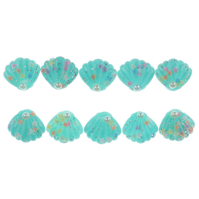 10 st / parti 25*28mm diy glänsande harts abs pärla snäckskal platt bak cabochon diy telefon / hantverk scrapbooking dekoration: A8