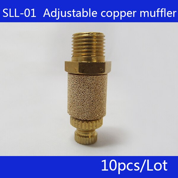 10pcs/lot Series throttle silencer SLL-01,Thread 1/8&quot; copper silencer